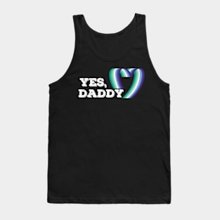 Yes Daddy - LGBT Gay Pride Support Pink Tank Top